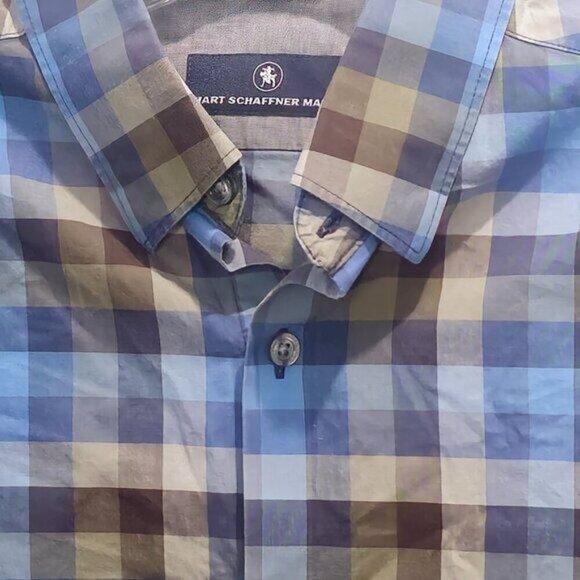 Hart Schaffner Marx Men's Dress Shirt - Long Sleeve - Medium Size - Picture 4 of 16